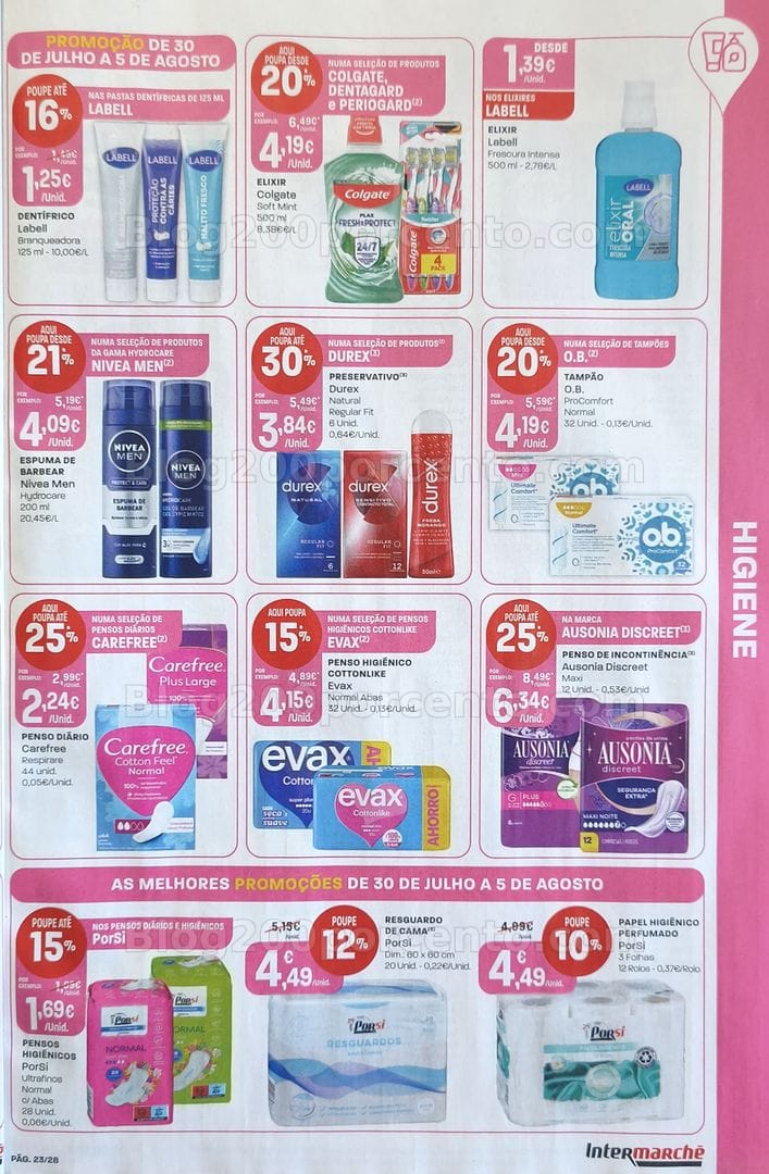 Antevisão Folheto INTERMARCHÉ Contact Promoções de 30 julho a 5 agosto